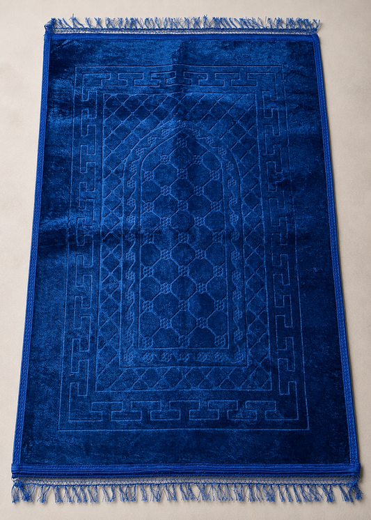 Premium Gebedskleed met Naam ‘Oceaanblauw’