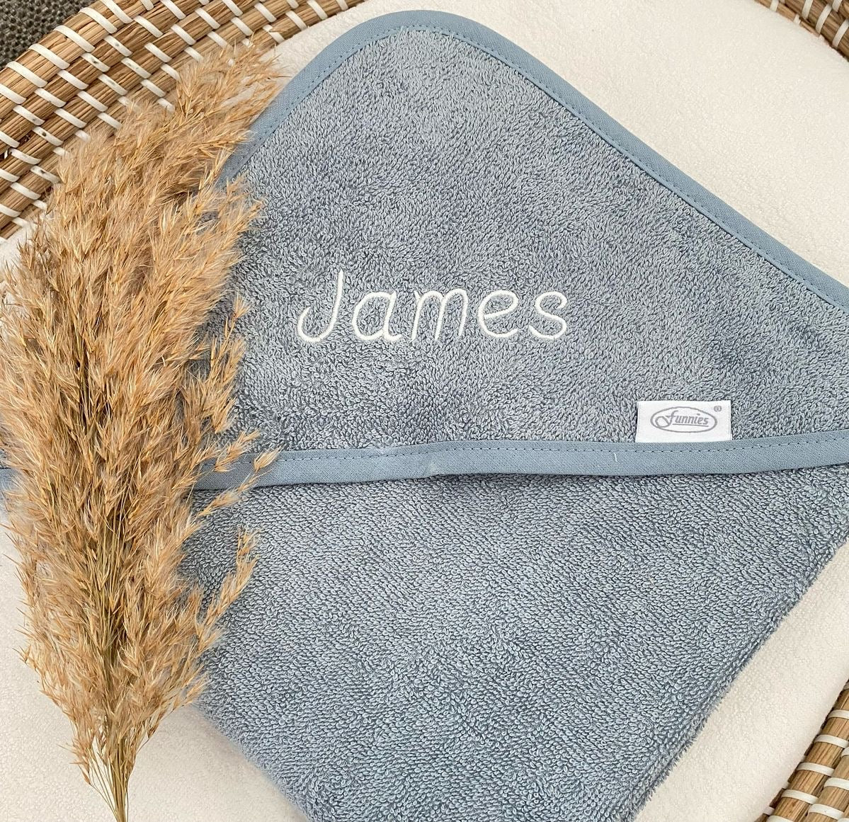 Gepersonaliseerde Badcape met Naam ‘Mistblauw’