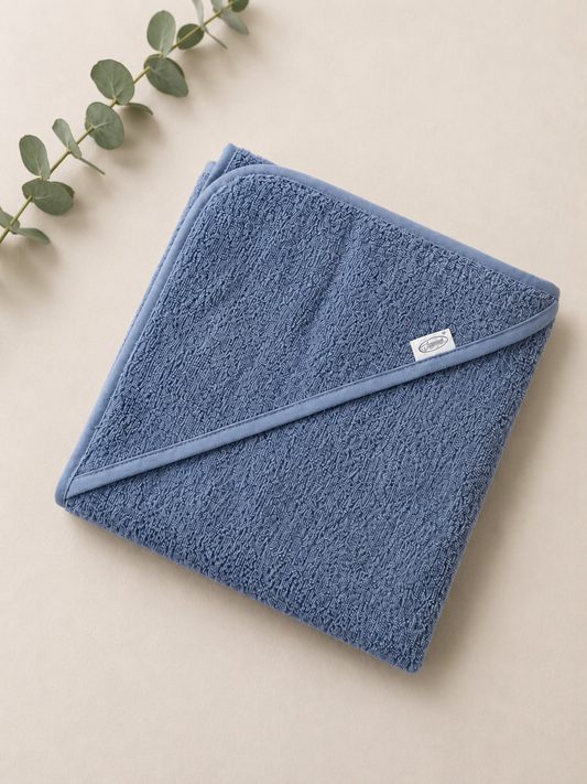 Gepersonaliseerde Badcape met Naam ‘Mistblauw’